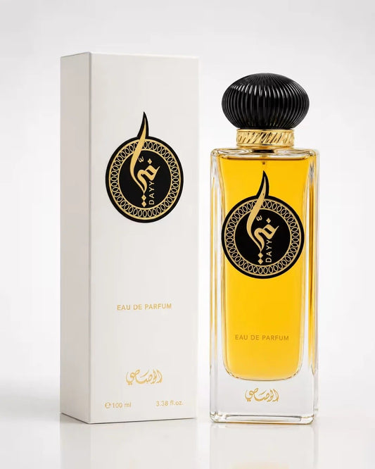 Rasasi Dayy 100ml Eau de Parfum for men and women - bottle and box