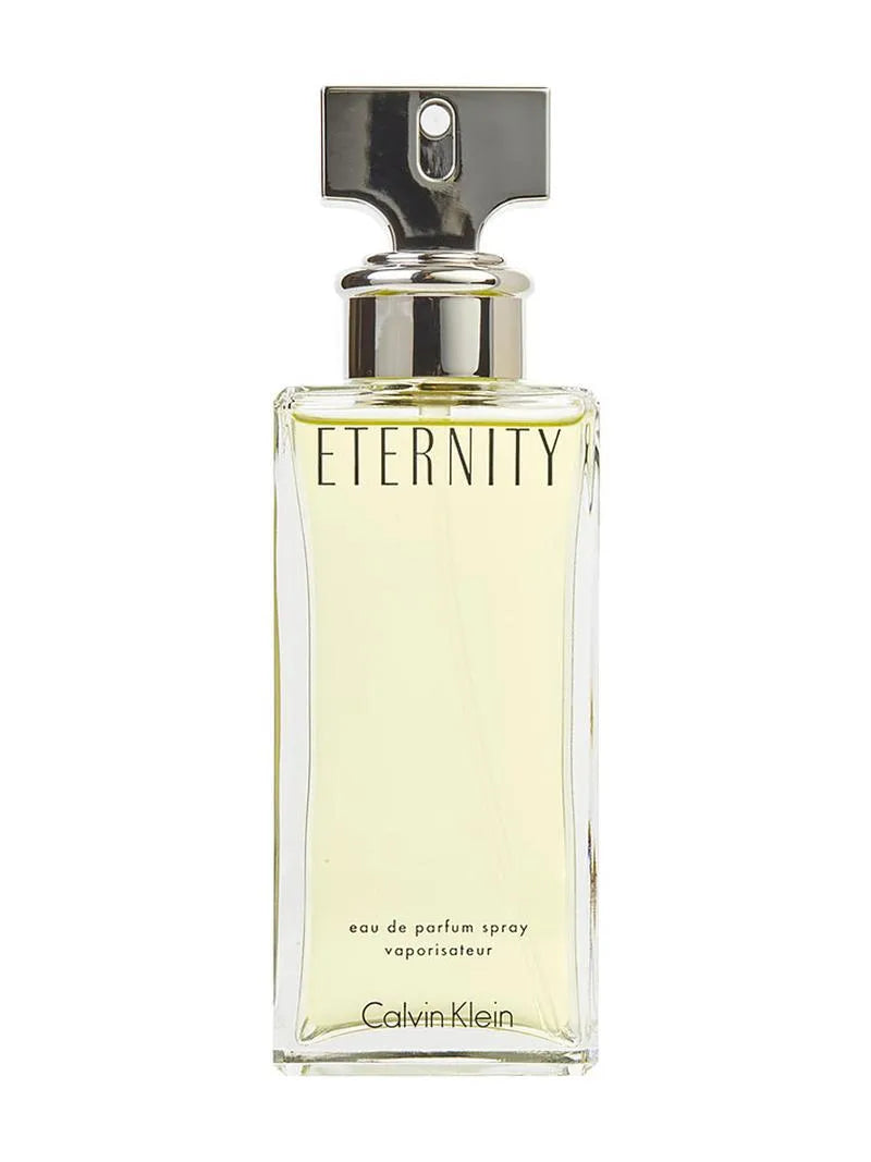 Calvin Klein Eternity EDP women's perfume bottle, iconic white floral designer fragrance