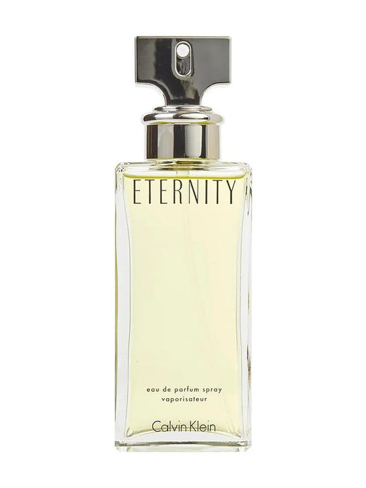 Calvin Klein Eternity EDP women's perfume bottle, iconic white floral designer fragrance