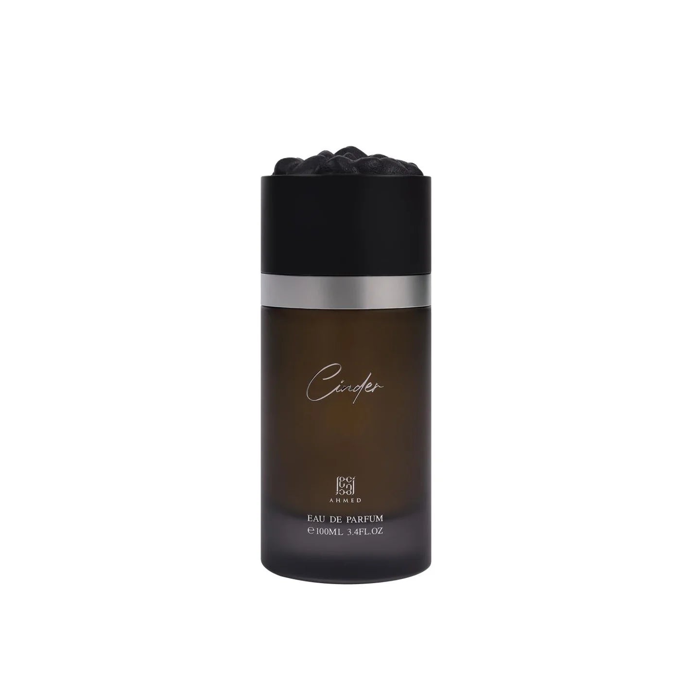 Ahmed Al Maghribi Cinder EDP 100ml perfume bottle for men, long-lasting woody leather Arabic fragrance