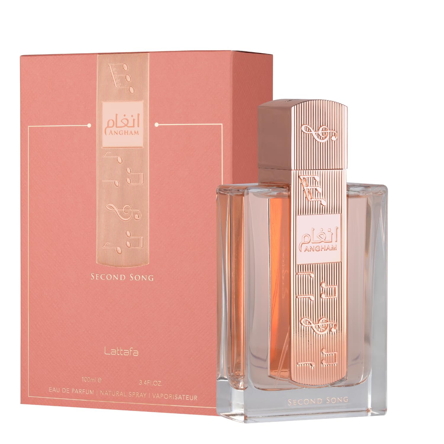 Lattafa Angham Second Song EDP packaging and bottle
