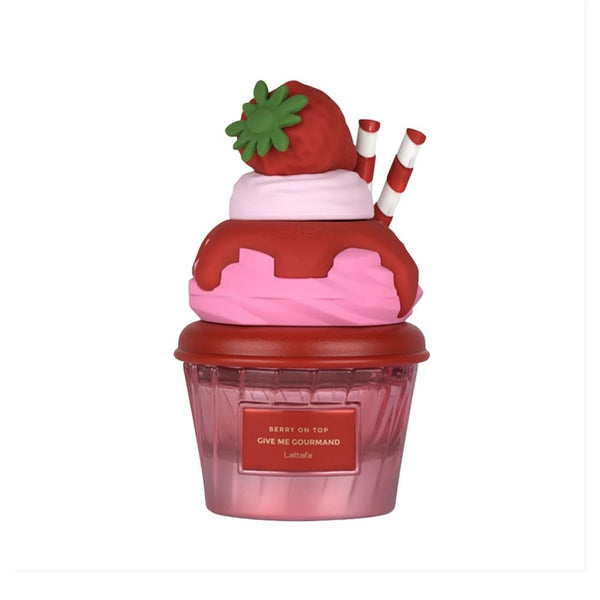 Lattafa Berry On Top EDP 75ml cupcake bottle