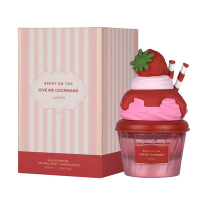 Berry On Top strawberry cream EDP bottle side view