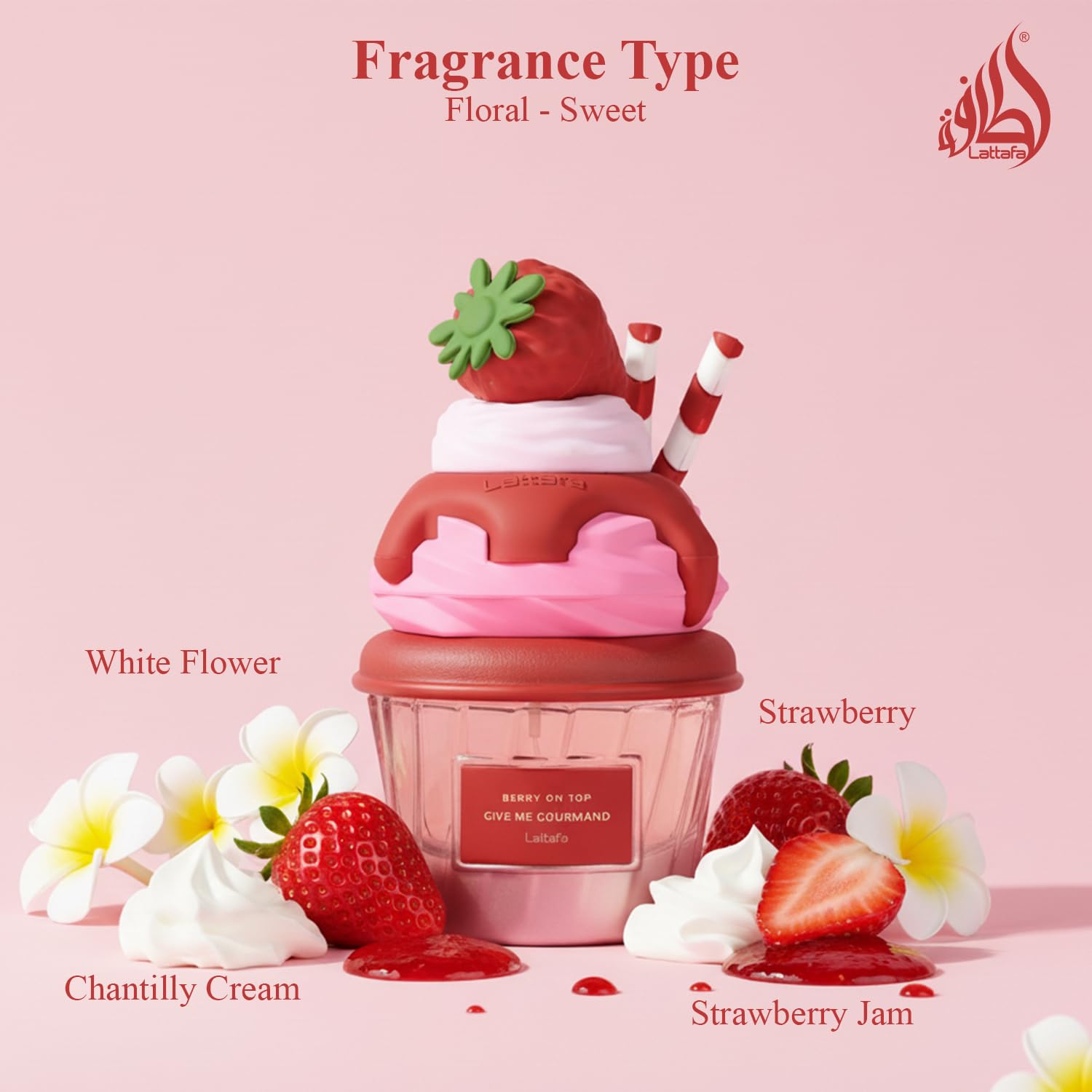 Lattafa Berry On Top 75ml perfume sweet gourmand unisex