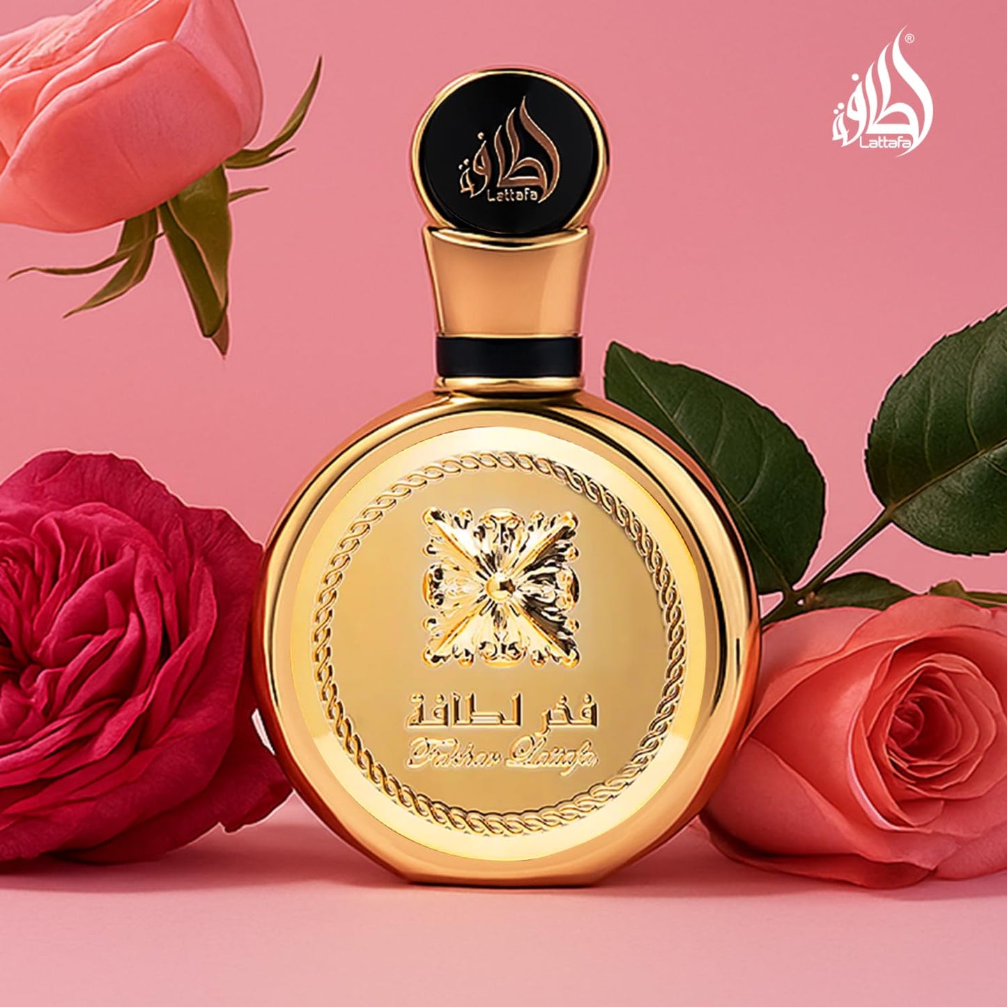 Lattafa Fakhar Gold Extrait lifestyle shot