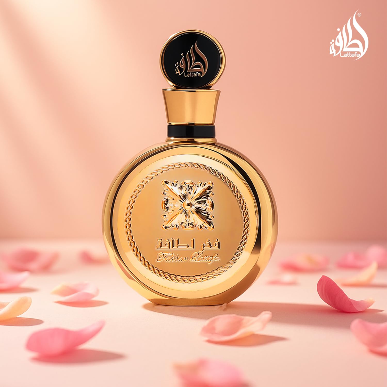 Lattafa Fakhar Gold Extrait fragrance notes infographic