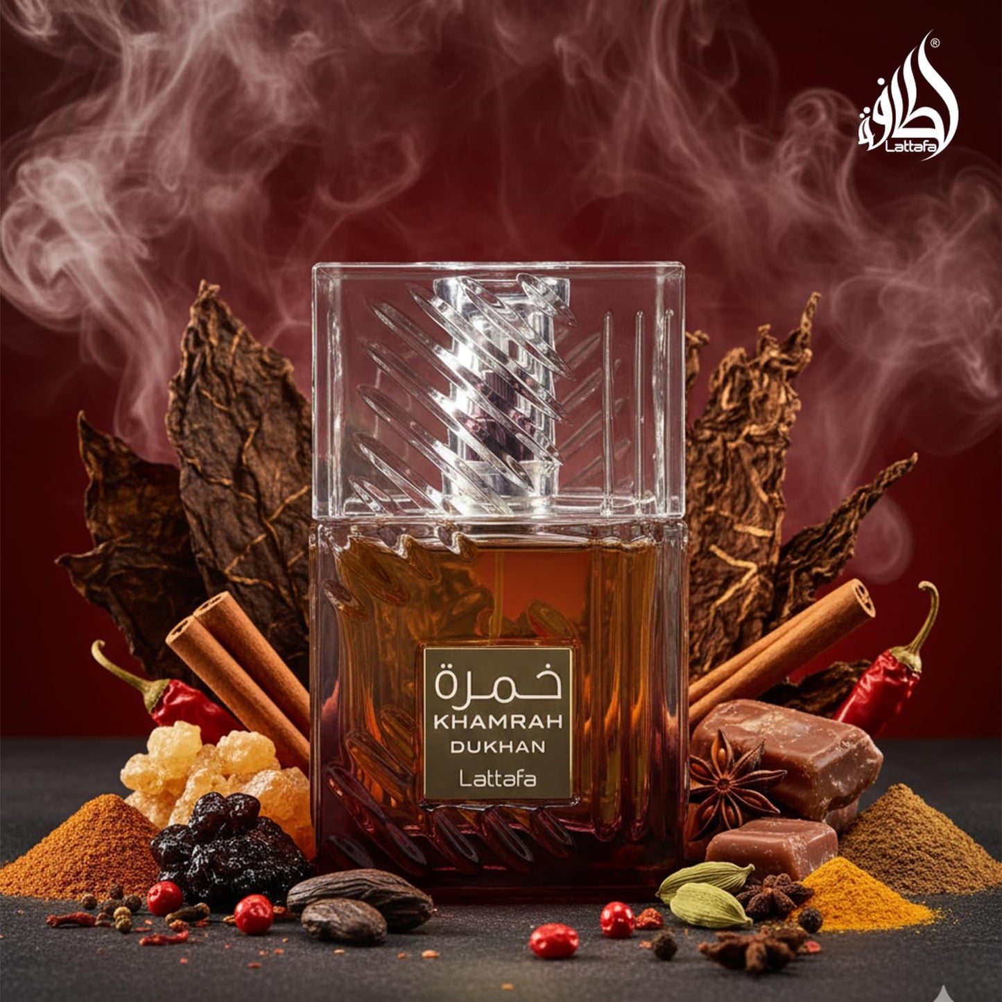 Lattafa Khamrah Dukhan luxury packaging gift